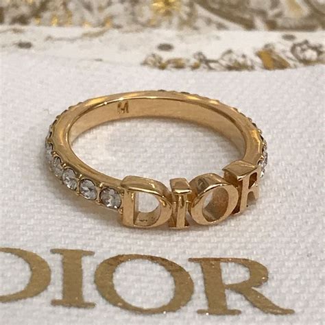 christian dior logo ring|genuine Christian Dior rings.